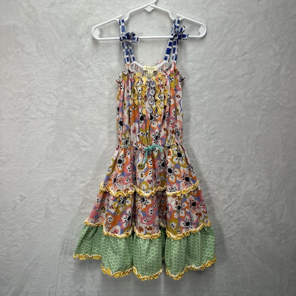Matilda Jane Tiered Maxi Dress Toddler Girls 4 Floral Tell Me More Ruffle